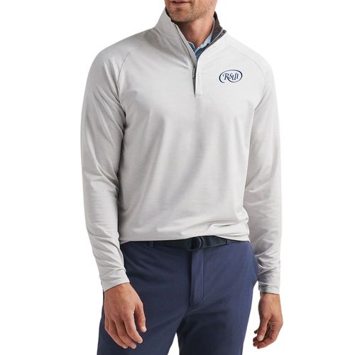 Peter Millar Men's Grey Performance Quarter Zip image thumbnail