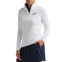 Image of Peter Millar Ladies' White Performance Quarter Zip