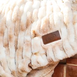 Image of Hazlenut Chunky Fur Blanket