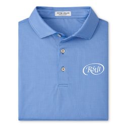 Image of Peter Millar Men's Blue Gingham Polo