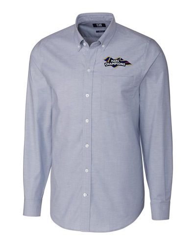 Mars Ribbon - Cutter & Buck Stretch Oxford Mens Long Sleeve Dress Shirt (On-Demand) image thumbnail