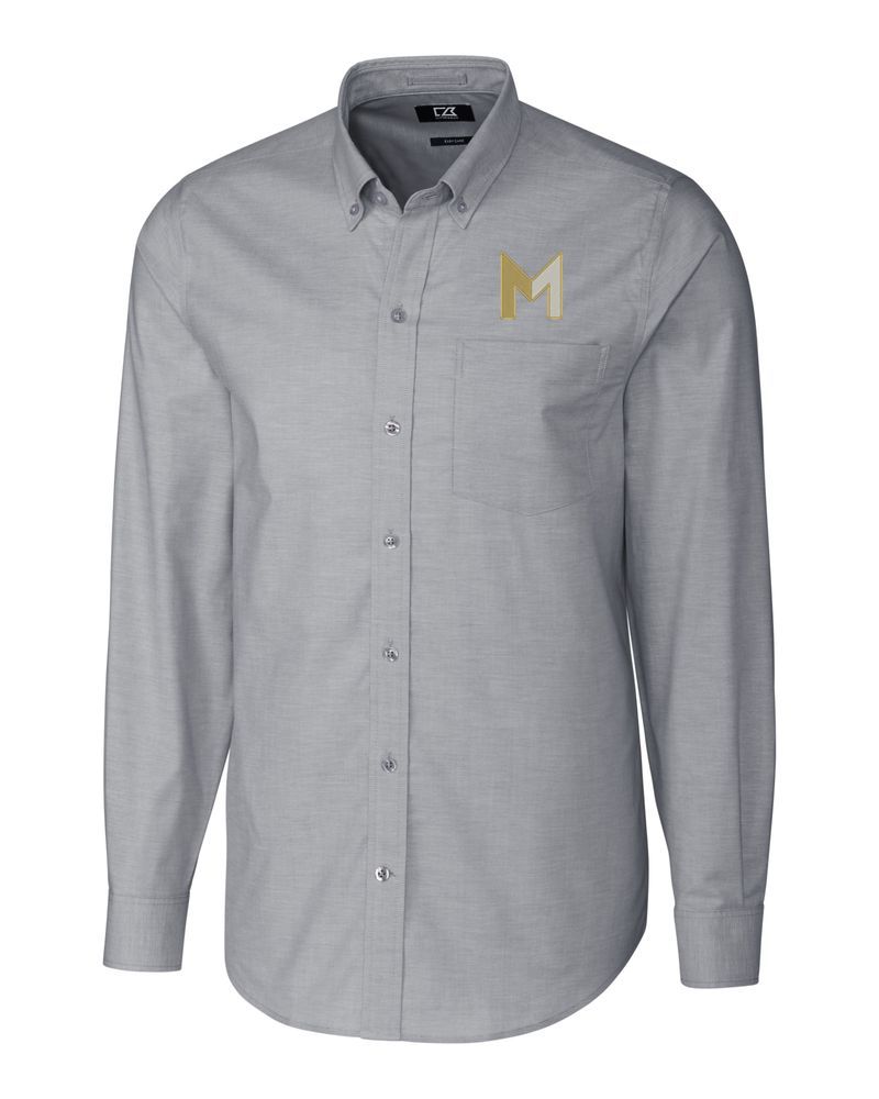 M Icon - Cutter & Buck Stretch Oxford Mens Big and Tall Long Sleeve Dress Shirt (On-Demand) primary image