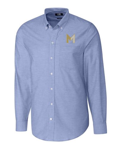 M Icon - Cutter & Buck Stretch Oxford Mens Long Sleeve Dress Shirt (On-Demand) image thumbnail