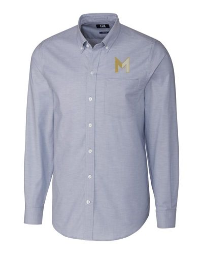 M Icon - Cutter & Buck Stretch Oxford Mens Long Sleeve Dress Shirt (On-Demand) image thumbnail