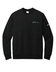 Image of Nike Club Fleece Sleeve Swoosh Crew