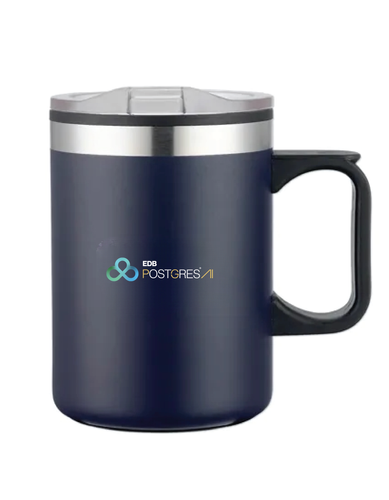 14 Oz. Double Wall Camping Mug with Handle image thumbnail