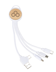 Image of Bamboo 3-in-1 6" Charging Cable
