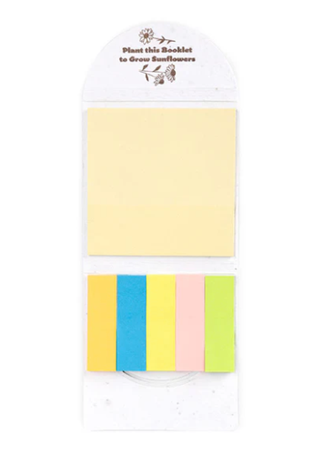 Biodegradable Flower Seeded Sticky Note Pad image thumbnail