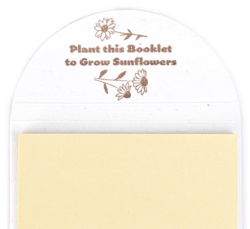 Biodegradable Flower Seeded Sticky Note Pad image thumbnail