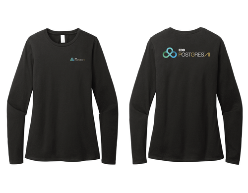 District® Women’s Perfect Blend® CVC Long Sleeve Tee image thumbnail