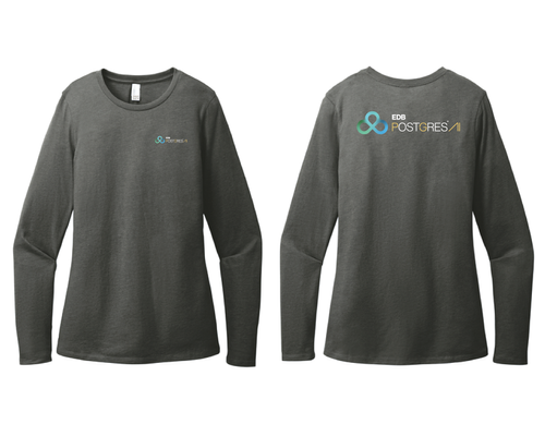 District® Women’s Perfect Blend® CVC Long Sleeve Tee image thumbnail