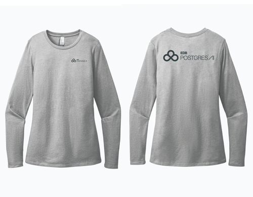 District® Women’s Perfect Blend® CVC Long Sleeve Tee image thumbnail