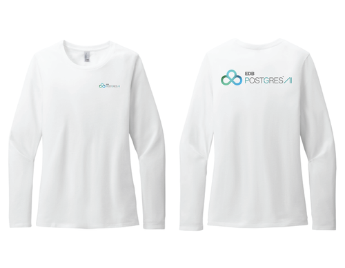 District® Women’s Perfect Blend® CVC Long Sleeve Tee image thumbnail