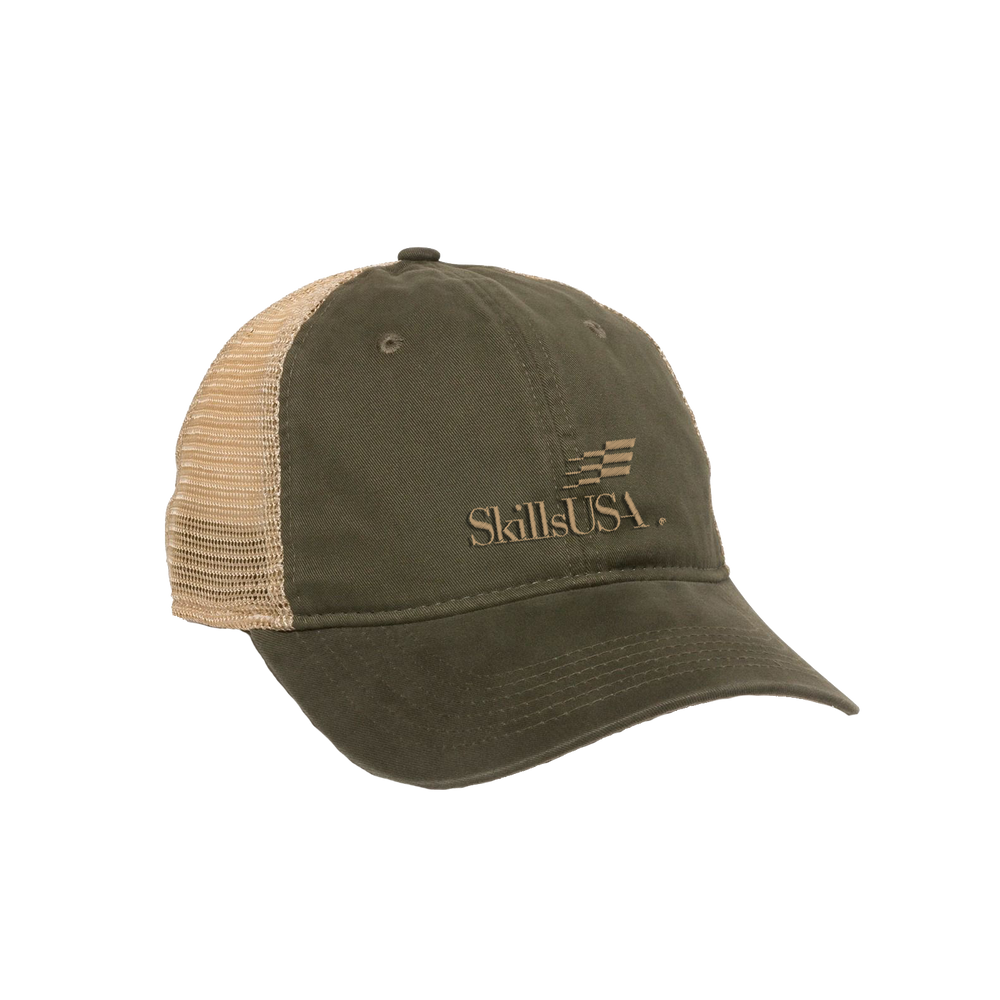 Premium Washed Twill Trucker Hat primary image