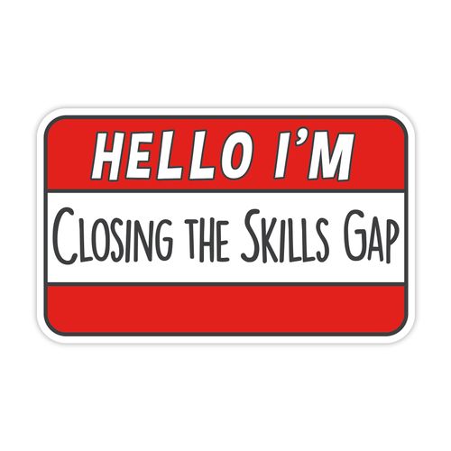 Hello I'm Closing the Skills Gap Decal image thumbnail