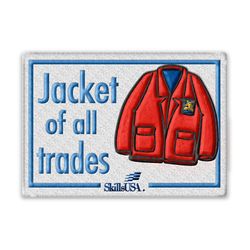 Image of Jacket of all Trades Patch Decal