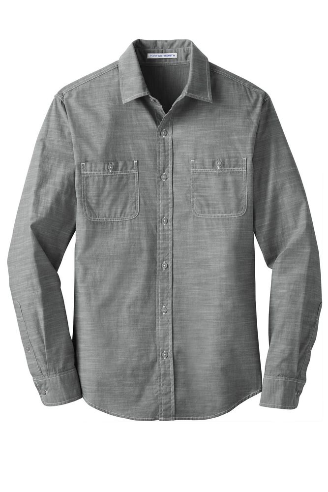 Port Authority Slub Chambray Shirt. W380 primary image