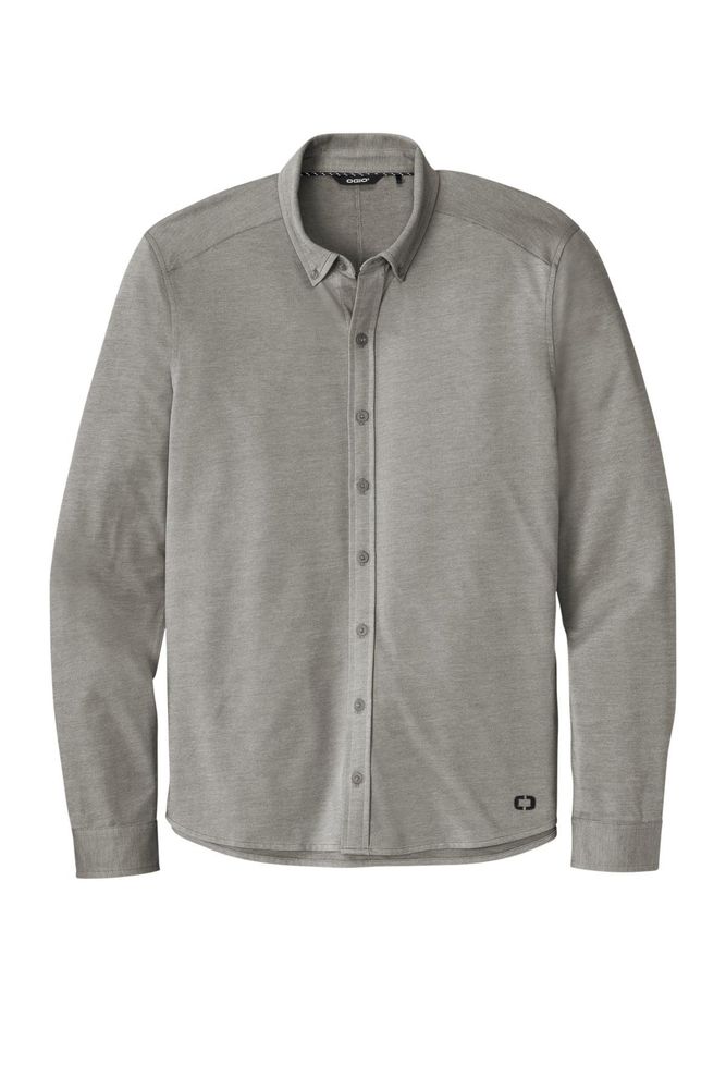OGIO Code Stretch Long Sleeve Button-Up. OG145 primary image