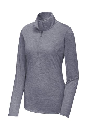 Sport-Tek Women's PosiCharge Tri-Blend Wicking 1/4-Zip Pullover. LST407 image thumbnail
