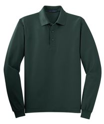 Image of Port Authority Silk Touch Long Sleeve Polo. K500LS