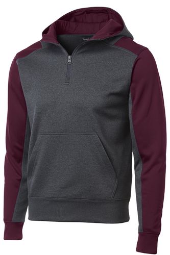 Sport-Tek Tech Fleece Colorblock 1/4-Zip Hooded Sweatshirt. ST249 image thumbnail