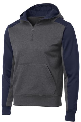 Sport-Tek Tech Fleece Colorblock 1/4-Zip Hooded Sweatshirt. ST249 image thumbnail