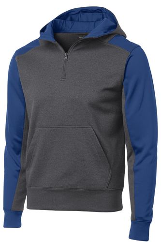 Sport-Tek Tech Fleece Colorblock 1/4-Zip Hooded Sweatshirt. ST249 image thumbnail