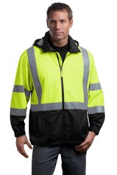 Image of CornerStone - ANSI 107 Class 3 Safety Windbreaker. CSJ25