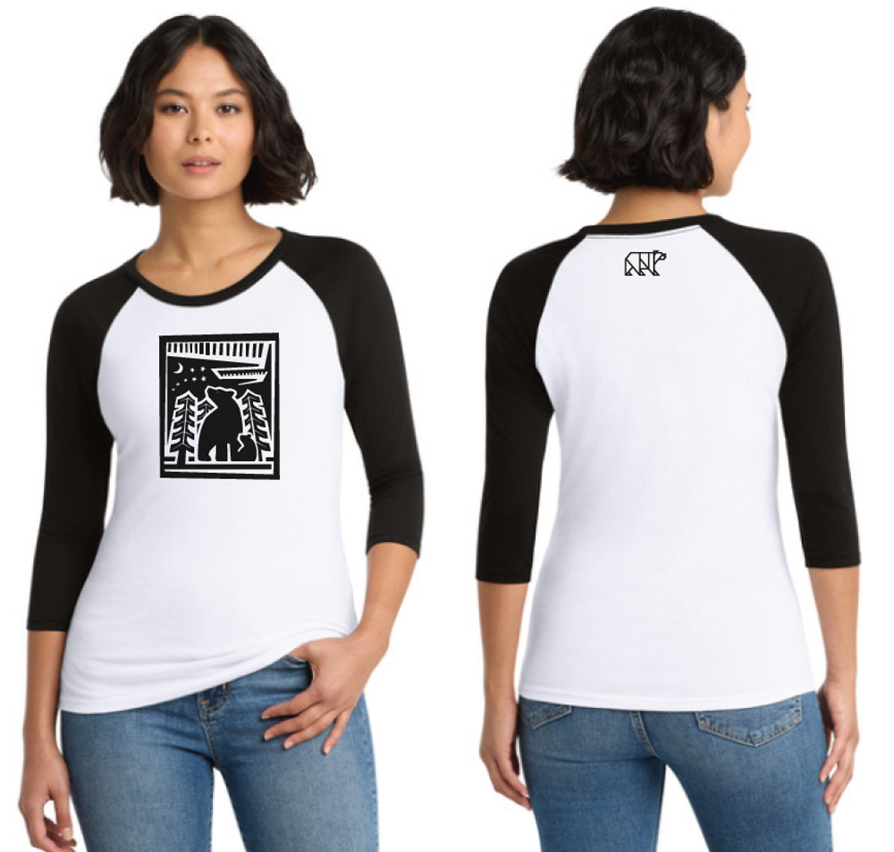 Women's Perfect Tri 3/4-Sleeve Raglan primary image