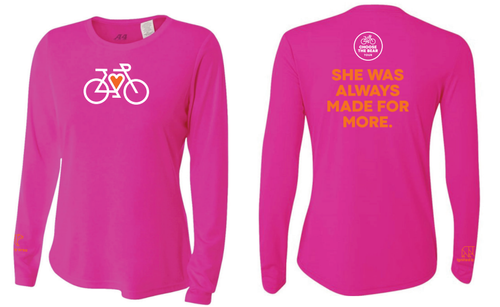 Heart Power Biking Jersey | Women's CTBT Performance Long Sleeve image thumbnail