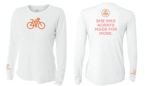 Heart Power Biking Jersey | Women's CTBT Performance Long Sleeve image thumbnail