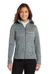 Image of Women’s Texas Pharmacy Grey Digi Stripe Fleece Jacket