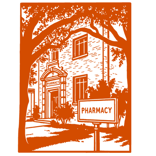 3x4 Pharmacy Building Decal image thumbnail