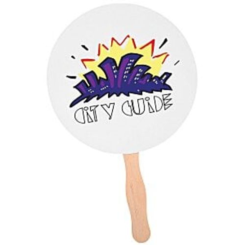 Hand Fan - 8" Round - Full Color image thumbnail
