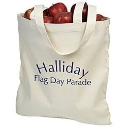 Image of Cotton Sheeting Natural Economy Tote - 15-1/2" x 15"