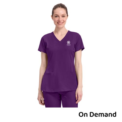 Healing Hands Women's V Neck Top - IVWC image thumbnail
