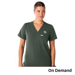 Image of FIGS Women's Catarina Scrub Top - Moss