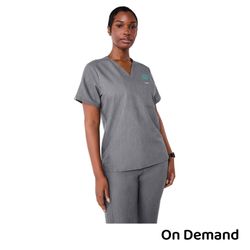 Image of FIGS Women’s Catarina Scrub Top - Graphite