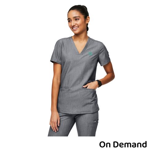 FIGS Women’s Casma Scrub Top - Graphite image thumbnail