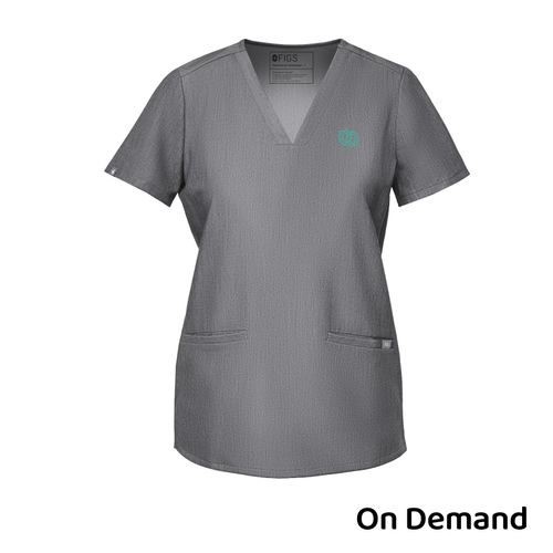 FIGS Women’s Casma Scrub Top - Graphite image thumbnail