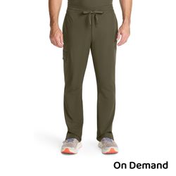 Image of Healing Hands Men's Zip Fly Drawstring Pants - Olive