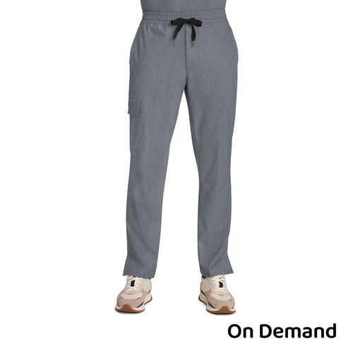 Healing Hands Men's Zip Fly Drawstring Pants - Heather Ash image thumbnail