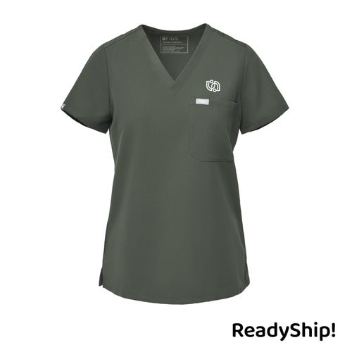 FIGS Women's Catarina Scrub Top - Moss image thumbnail