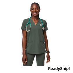 Image of FIGS Women’s Casma Scrub Top - Moss