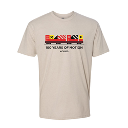 Image of Unisex CVC Crewneck T-Shirt - 100 Years of Motion