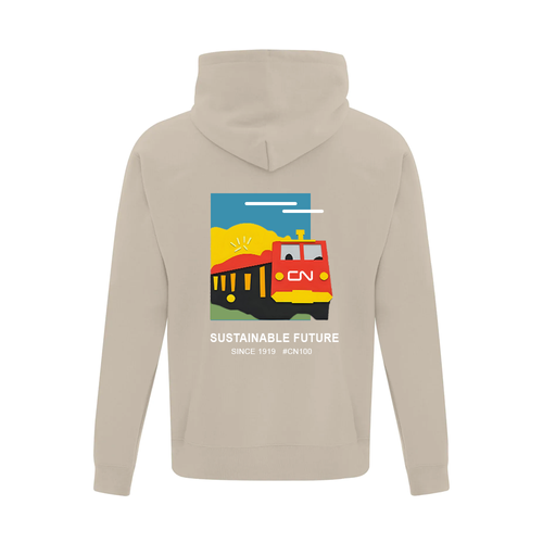 Unisex Everyday Fleece Hoodie - Sustainable Future image thumbnail