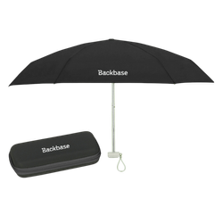 Image of 37" Arc Telescopic Folding Travel Umbrella With Eva Case