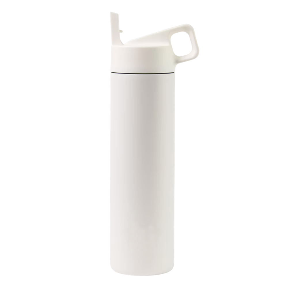 MiiR® Vacuum Insulated Wide Mouth Leakproof Straw Lid Bottle - 20 Oz. - White Powder primary image
