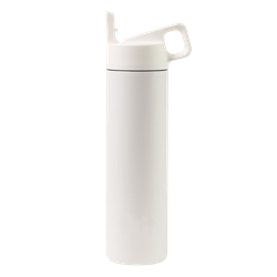 Image of MiiR® Vacuum Insulated Wide Mouth Leakproof Straw Lid Bottle - 20 Oz. - White Powder