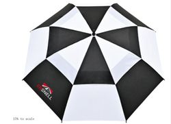 Image of 60" Recycled Auto Open Double Canopy Golf Umbrella